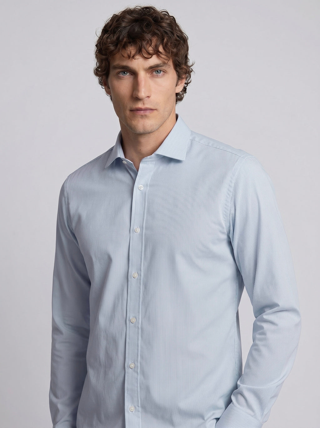 CAMICIA 100% COTONE SILK TOUCH MANICA LUNGA