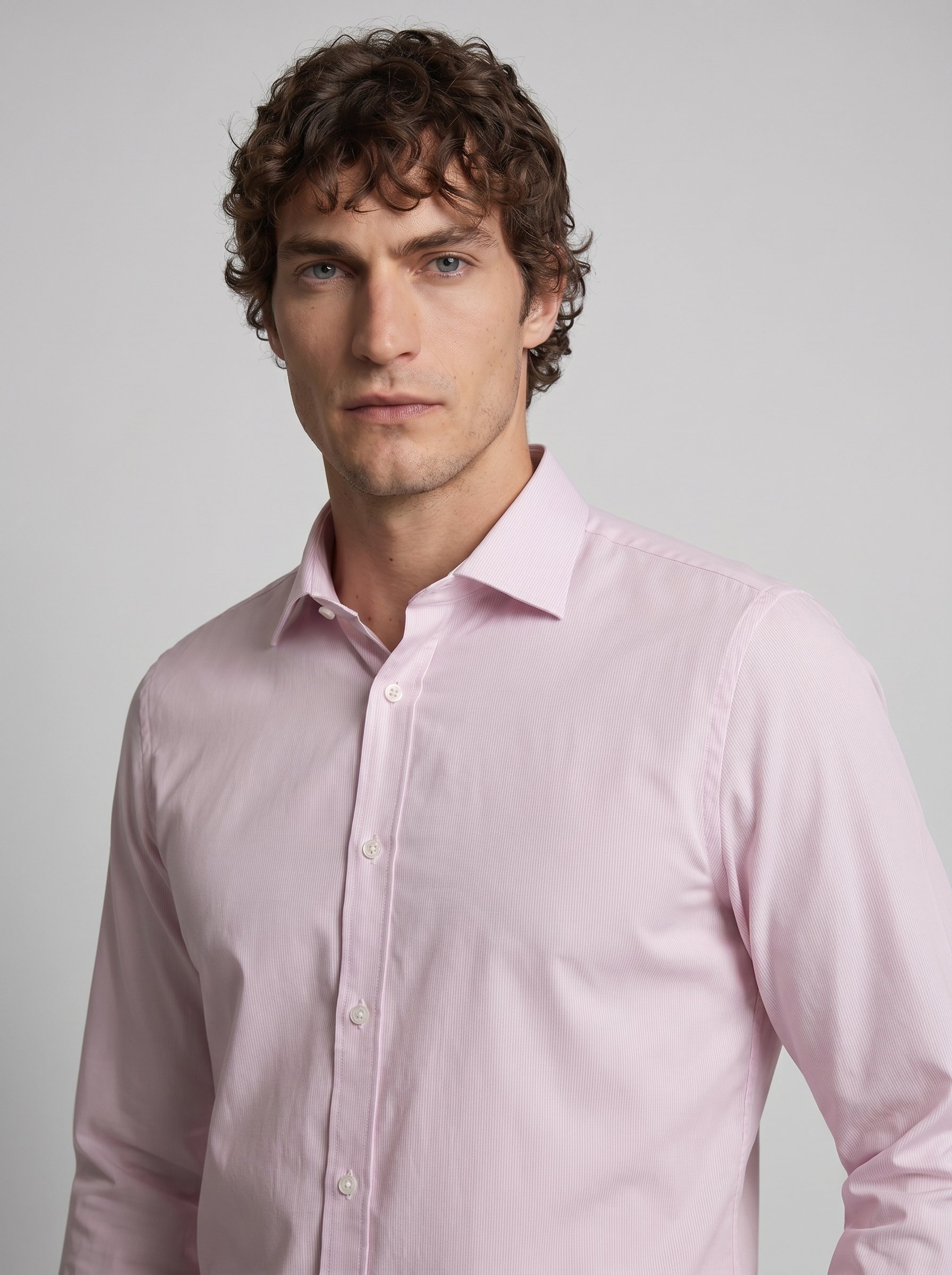 CAMICIA 100% COTONE SILK TOUCH MANICA LUNGA