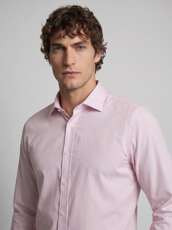 CAMICIA 100% COTONE SILK TOUCH MANICA LUNGA