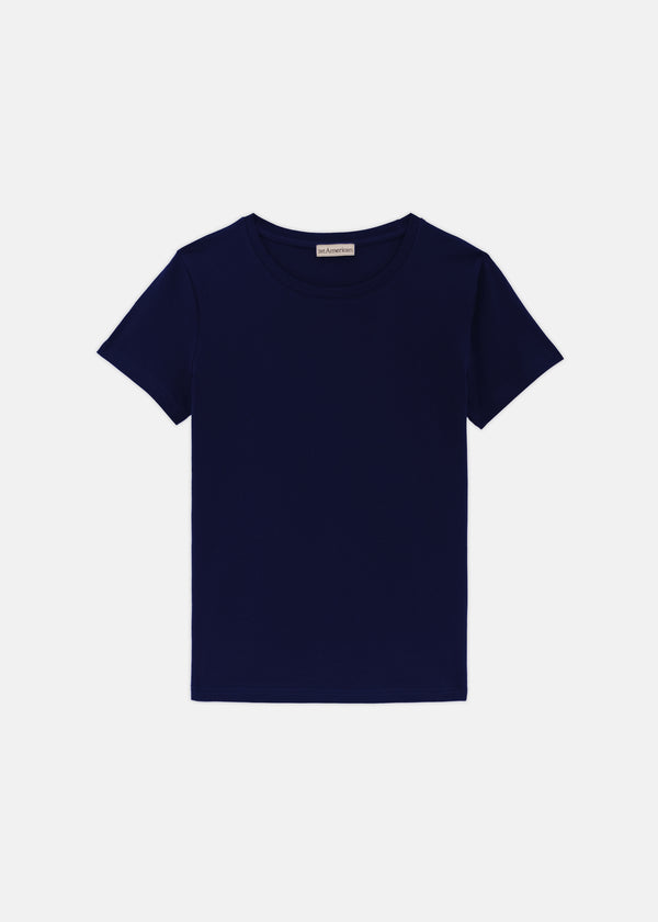 T-SHIRT IN JERSEY DI COTONE GIROCOLLO MANICA CORTA