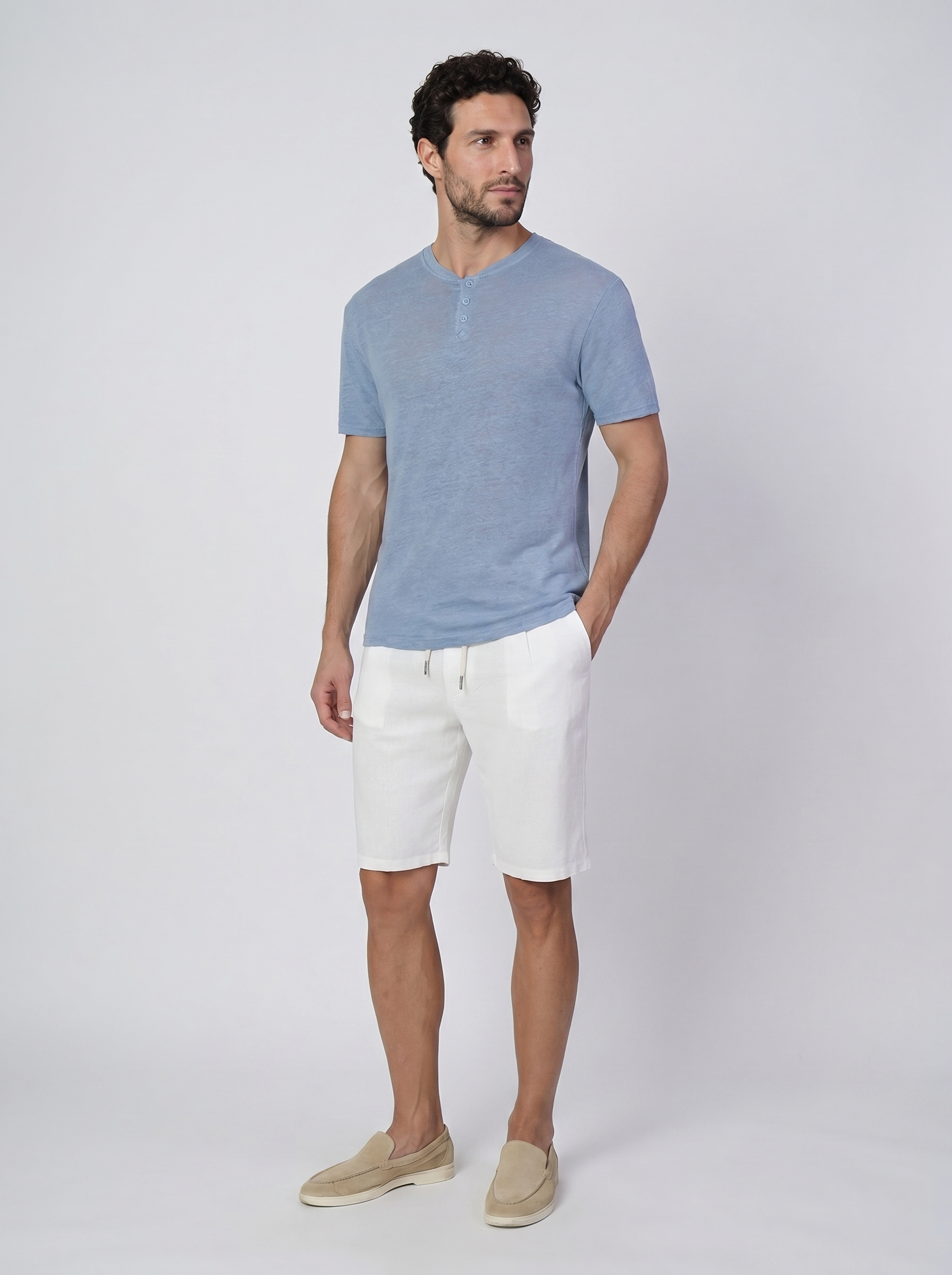 T-SHIRT 100% JERSEY DI LINO SERAFINO A MANICA CORTA