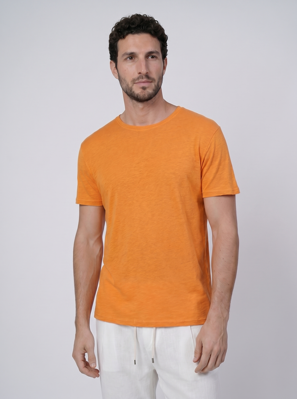 T-SHIRT 100% JERSEY DI  LINO GIROCOLLO A MANICA CORTA