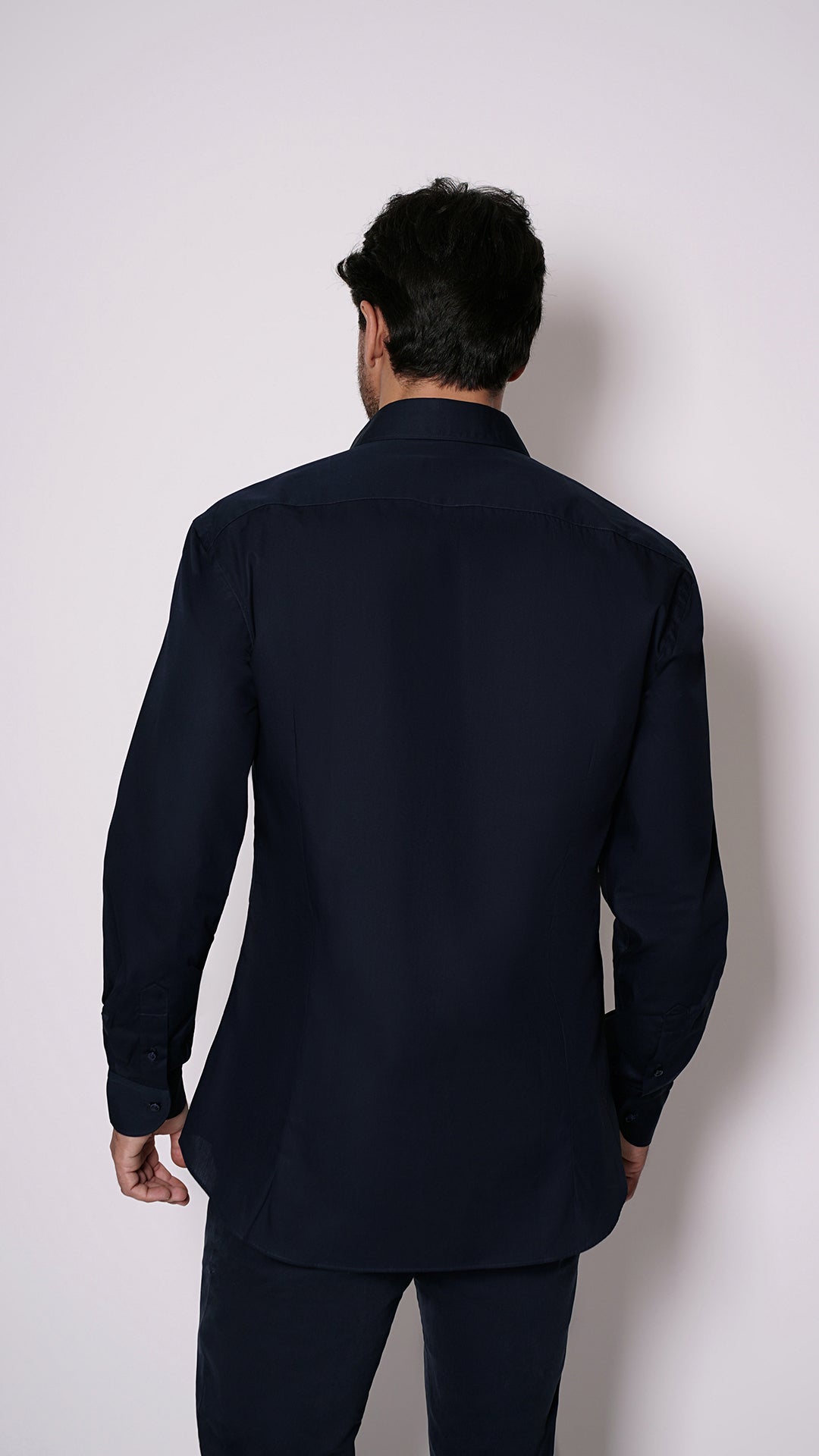 CAMICIA 100% COTONE DOPPIO RITORTO MANICA LUNGA