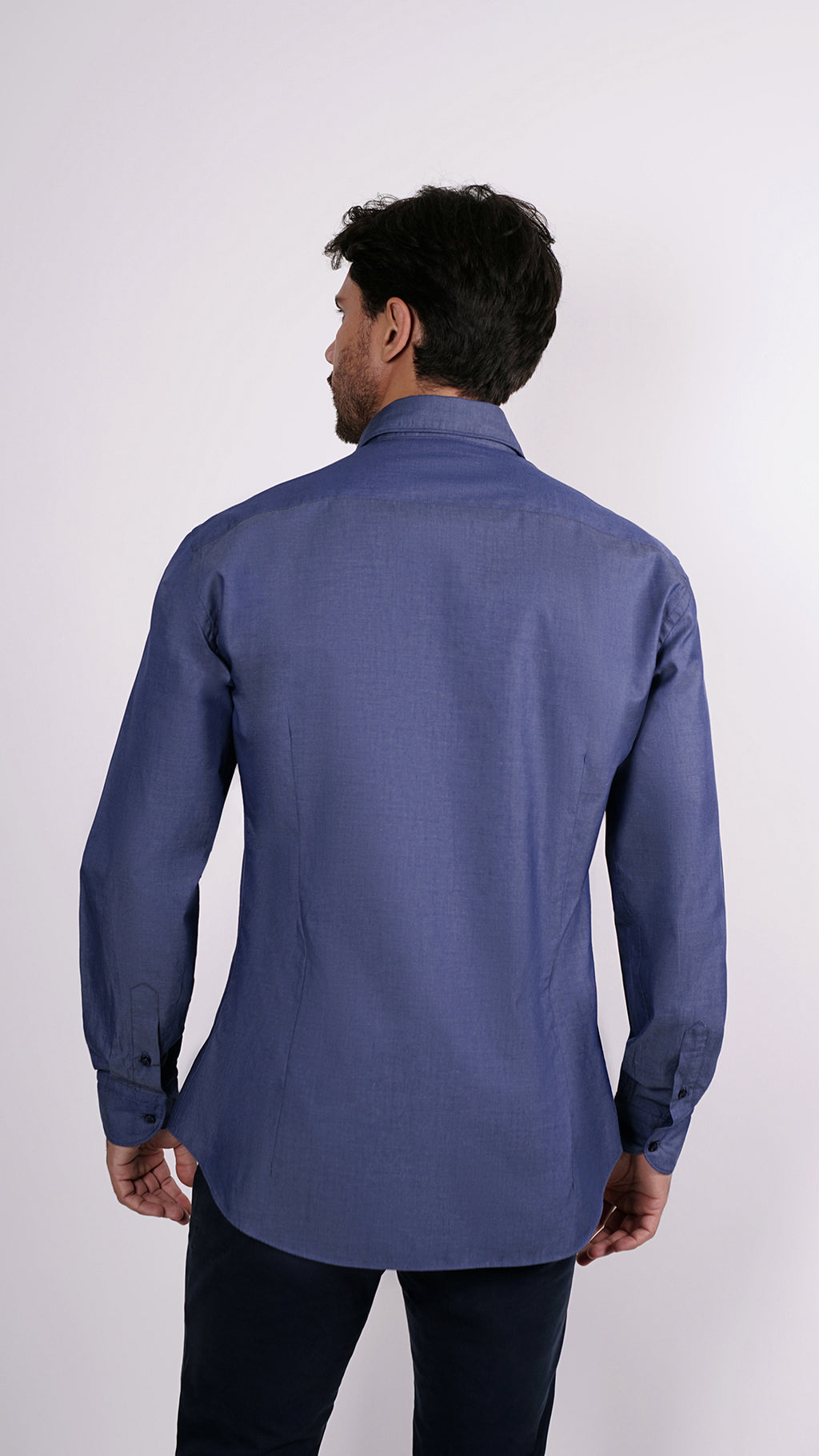 CAMICIA 100% COTONE DOPPIO RITORTO MANICA LUNGA