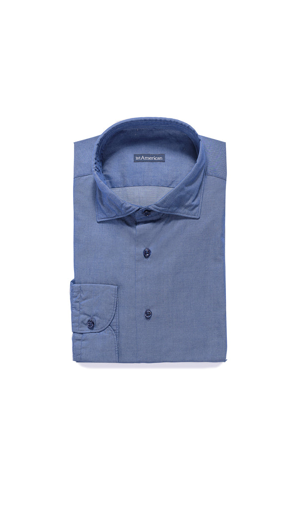 CAMICIA 100% COTONE DOPPIO RITORTO MANICA LUNGA