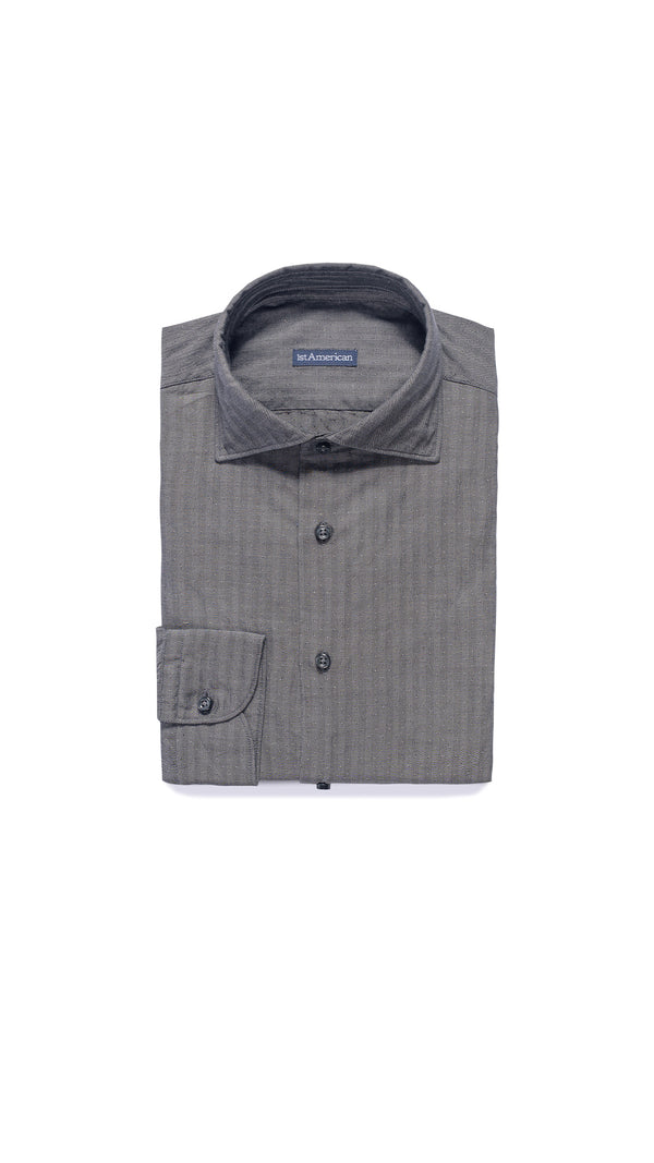 CAMICIA 100% COTONE DOPPIO RITORTO MANICA LUNGA