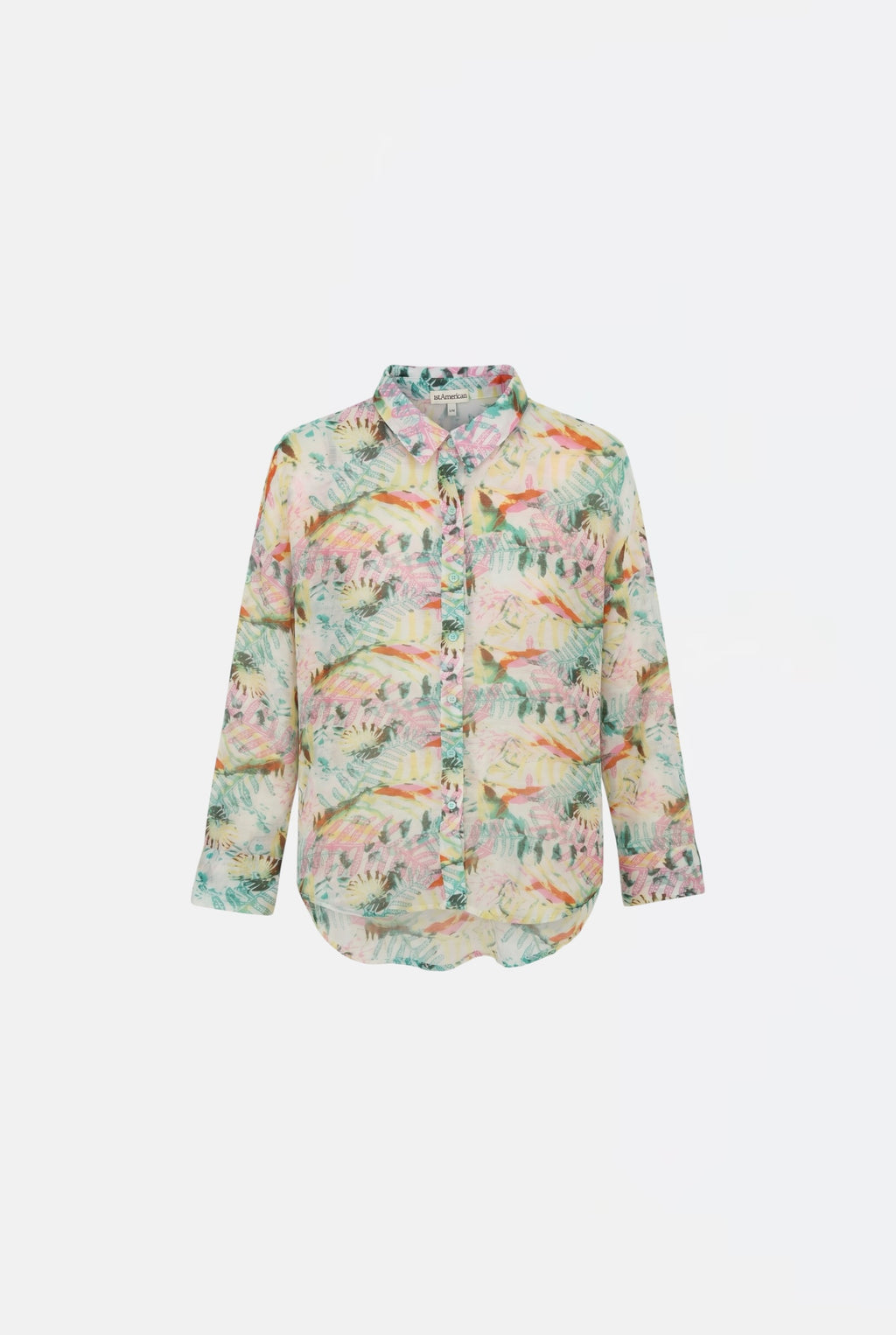 CAMICIA IN COTONE E SETA MANICA LUNGA