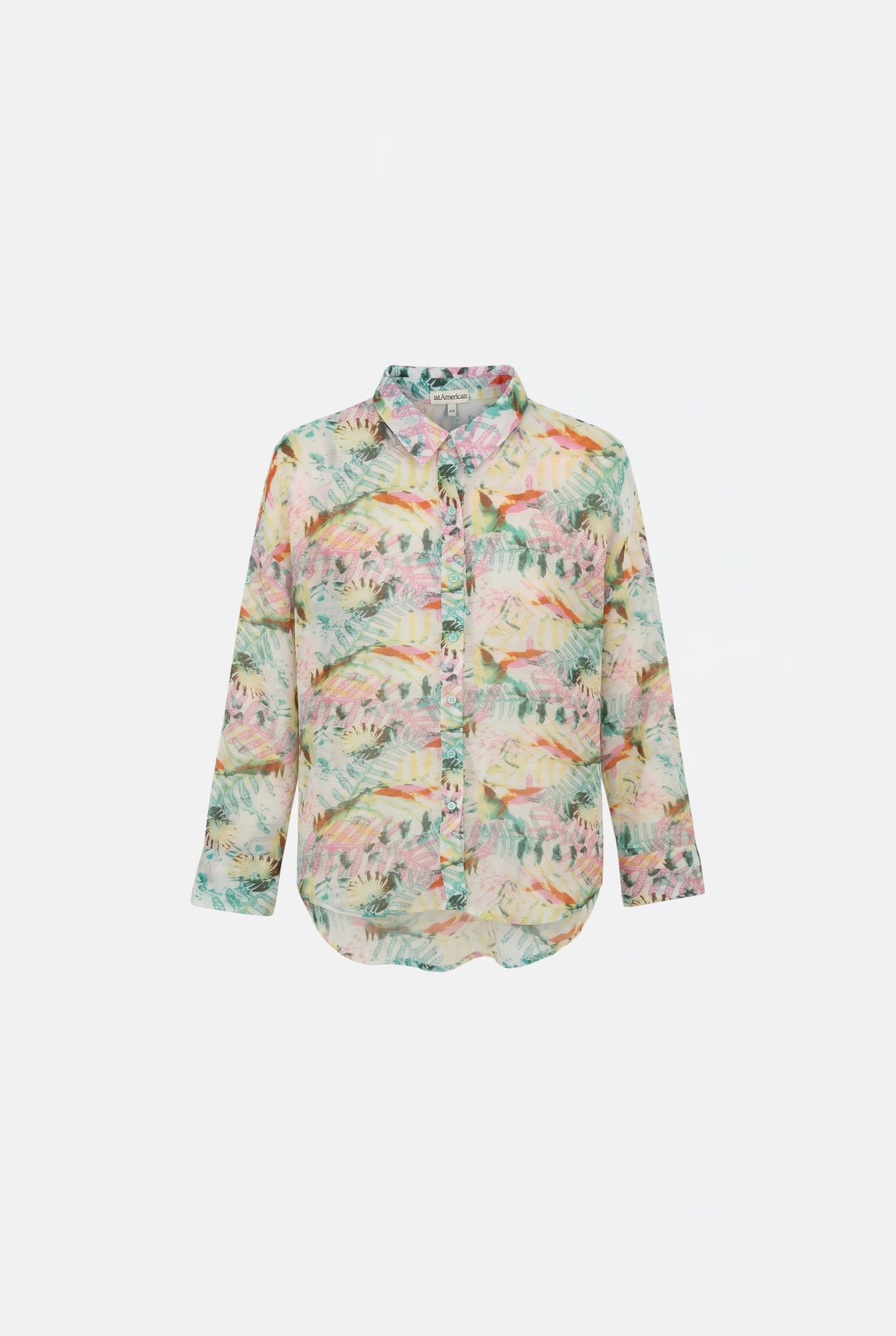 CAMICIA IN COTONE E SETA MANICA LUNGA