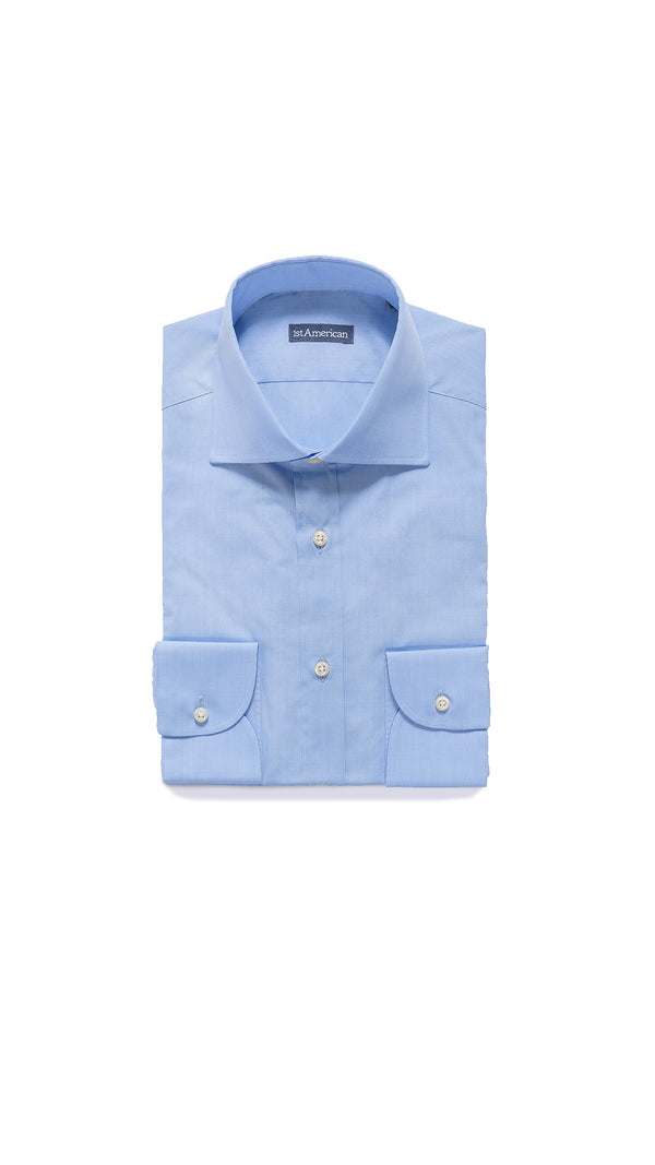 CAMICIA 100% COTONE DOPPIO RITORTO MANICA LUNGA