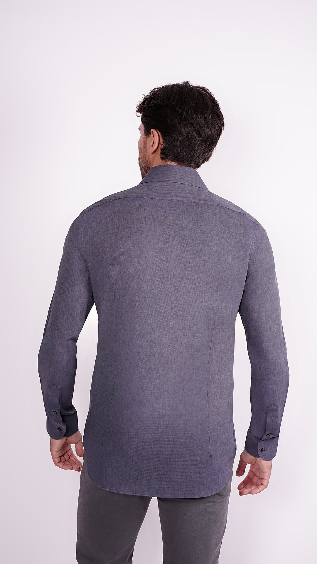 CAMICIA 100% COTONE DOPPIO RITORTO MANICA LUNGA