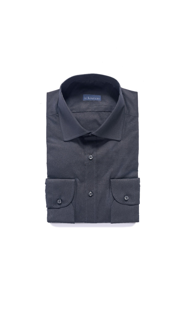 CAMICIA 100% COTONE DOPPIO RITORTO MANICA LUNGA