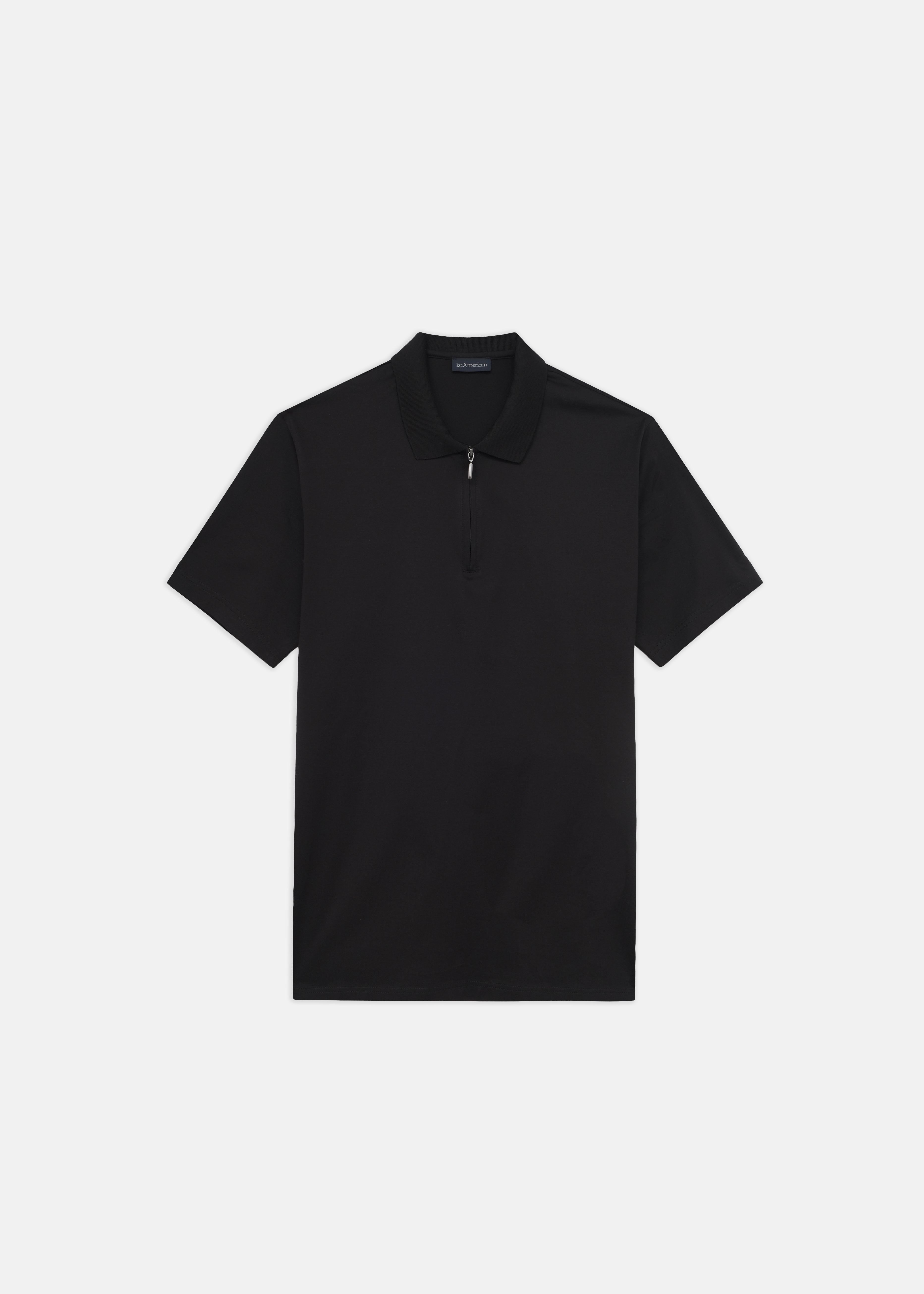 POLO 100% FILO DI SCOZIA MEZZA ZIP MANICA CORTA